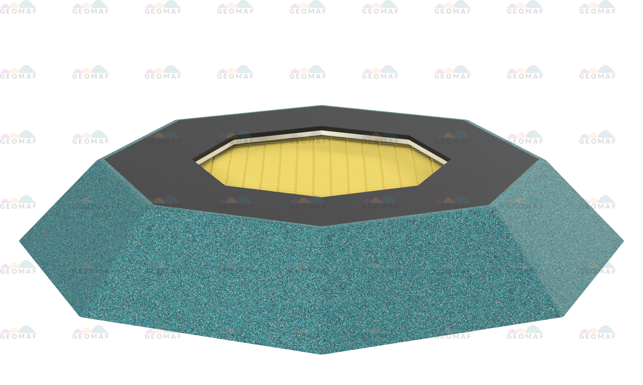 Восьмиугольный батут в платформе TRP-03